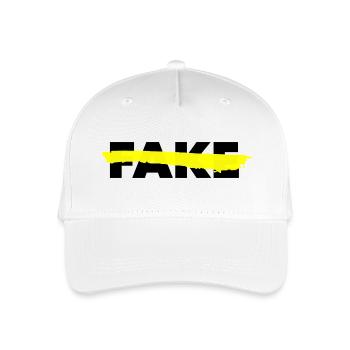 NO FAKE - Kinder Bio Basecap - Weiß - Vorne