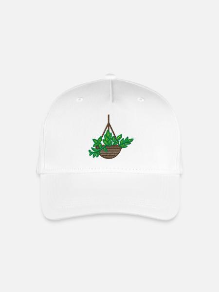 Zimmerpflanze - Kinder Bio Basecap - Weiß