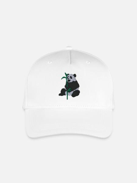 Pandabär - Kinder Bio Basecap - Weiß