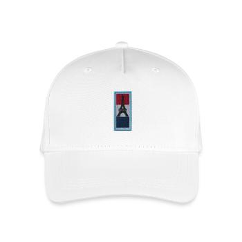 Paris - Kinder Bio Basecap - Weiß - Vorne