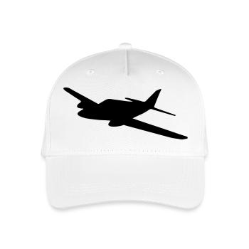 Leichtflugzeug - Kinder Bio Basecap - Weiß - Vorne