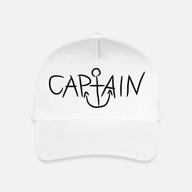 Capitaine Comic Anker Logo - Casquette de baseball bio Enfant - blanc