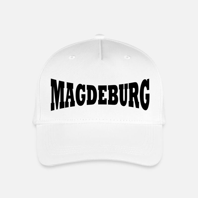 Magdeburg Schriftzug - Kinder Bio Basecap - Weiß