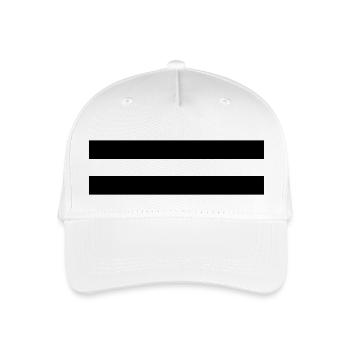 Streifen - Kinder Bio Basecap - Weiß - Vorne