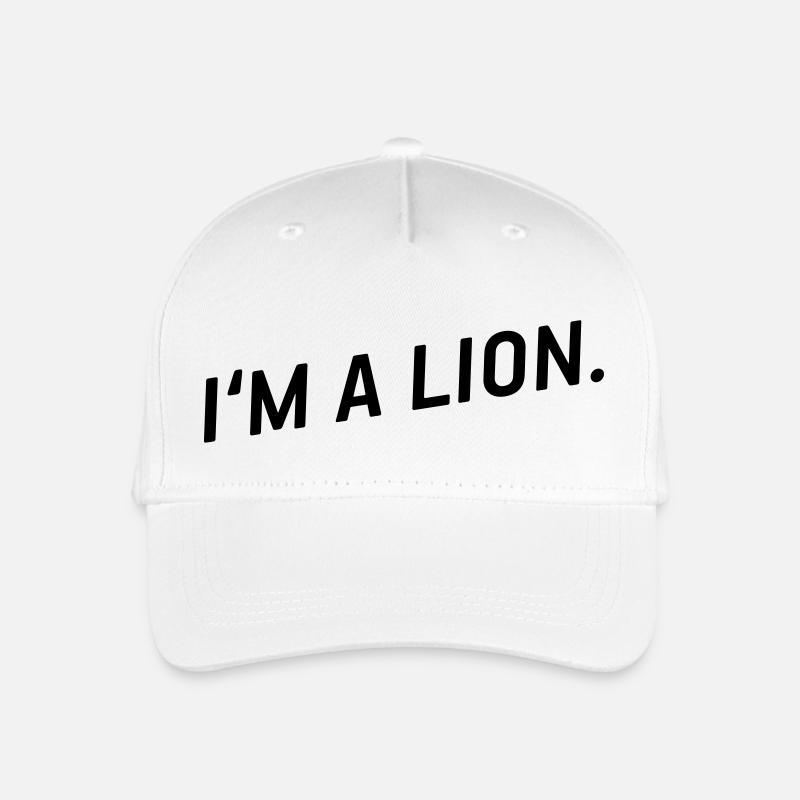 i'm a lion! - Kinder Bio Basecap - Weiß