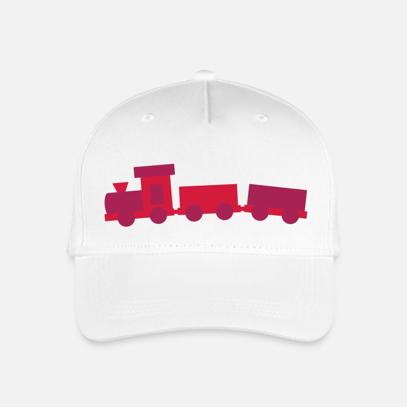Eisenbahn - Kinder Bio Basecap - Weiß