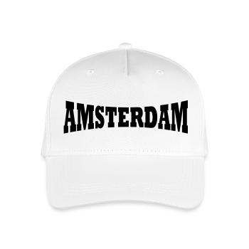 Amsterdam logo - Casquette de baseball bio Enfant - blanc - Devant