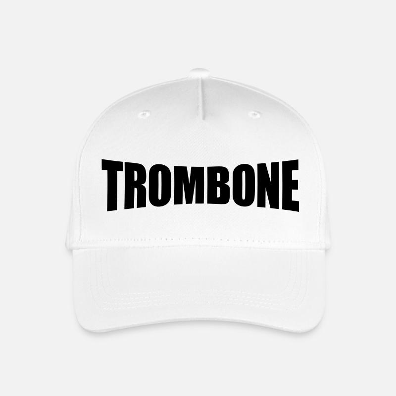 trombone - Organic Kids’ Baseball Cap - white