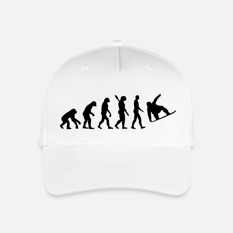 Evolution Snowboard - Kinder Bio Basecap - Weiß