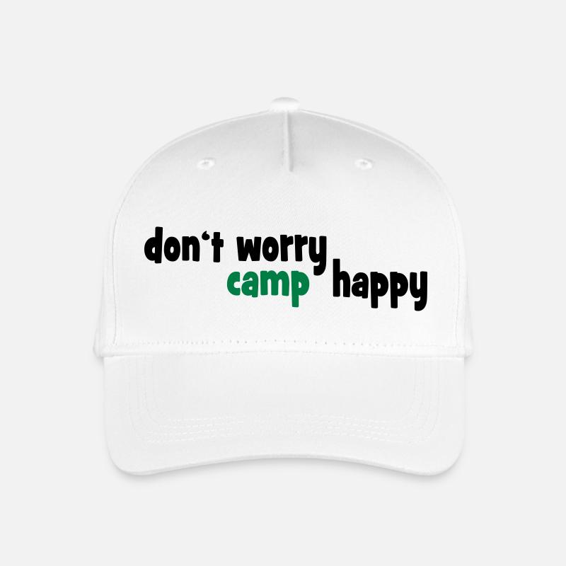 camping - Kinder Bio Basecap - Weiß