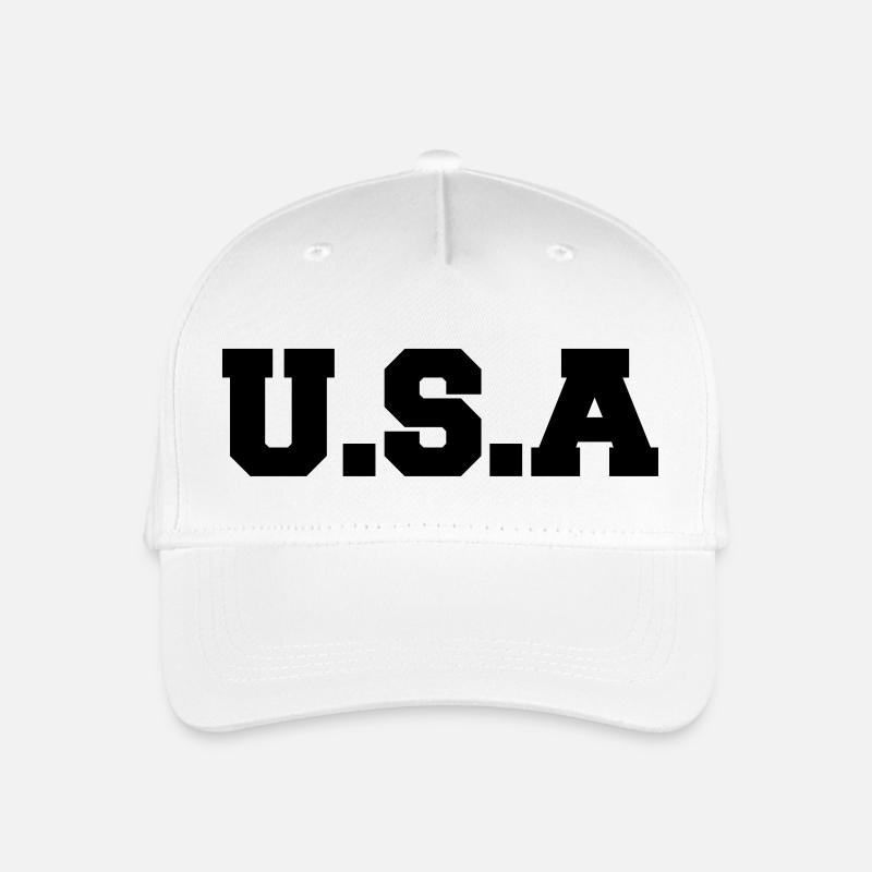 usa - Kinder Bio Basecap - Weiß