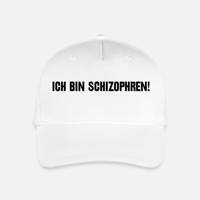 Ich bin schizophren! Part 1 - Kinder Bio Basecap - Weiß