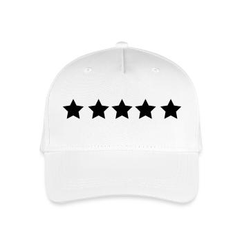 sterne - Kinder Bio Basecap - Weiß - Vorne
