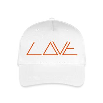liebe - Kinder Bio Basecap - Weiß - Vorne