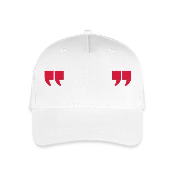quotes quotation CITATION - Casquette de baseball bio Enfant - blanc - Devant