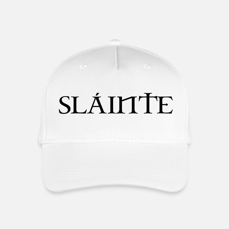 Slainte text uk - Organic Kids’ Baseball Cap - white