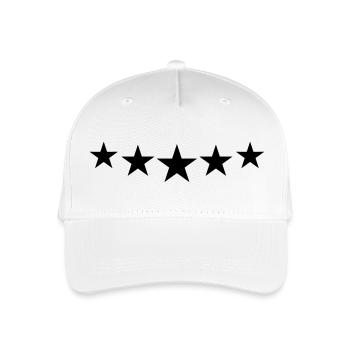 stars - Organic Kids’ Baseball Cap - white - Front