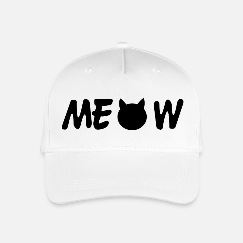 Meow - Kinder Bio Basecap - Weiß