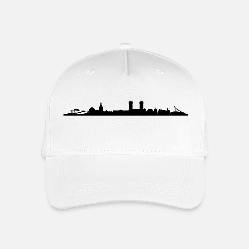 Skyline Oslo - Kinder Bio Basecap - Weiß