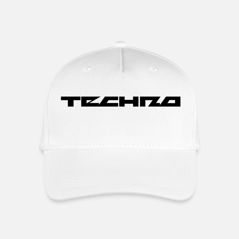 Techno Festival - Organic Kids’ Baseball Cap - white
