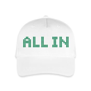 ALL IN - Tout ou rien - Casquette de baseball bio Enfant - blanc - Devant