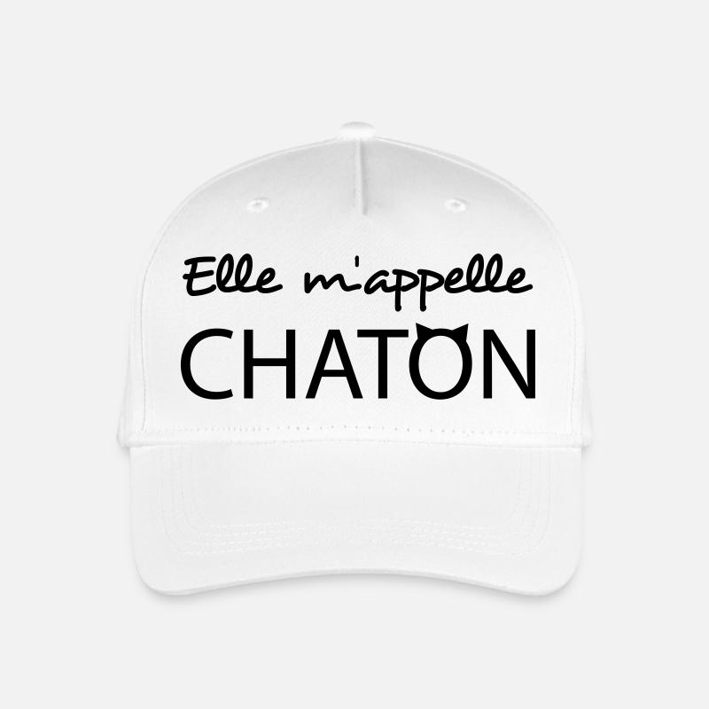 Elle m'appelle chaton - Casquette de baseball bio Enfant - blanc
