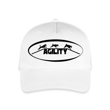 Agility - Kinder Bio Basecap - Weiß - Vorne