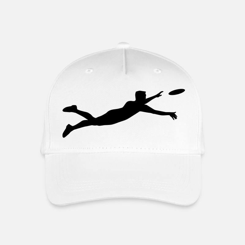 Ultimate Frisbee Player 1c - Kinder Bio Basecap - Weiß