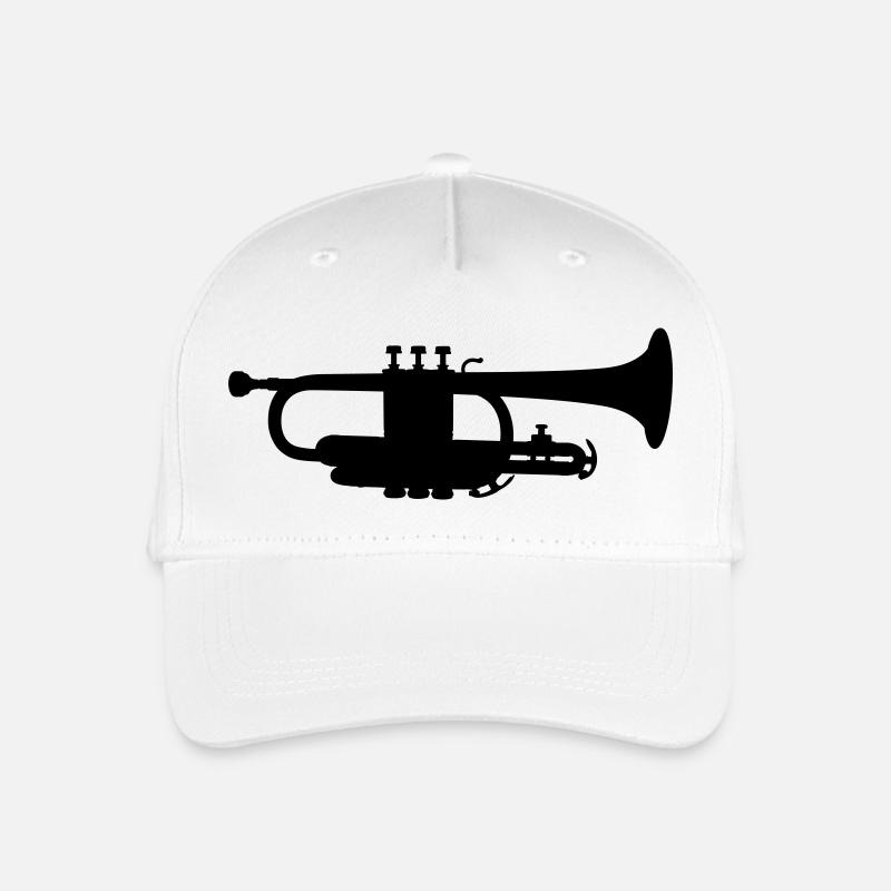 Trompete - Kinder Bio Basecap - Weiß