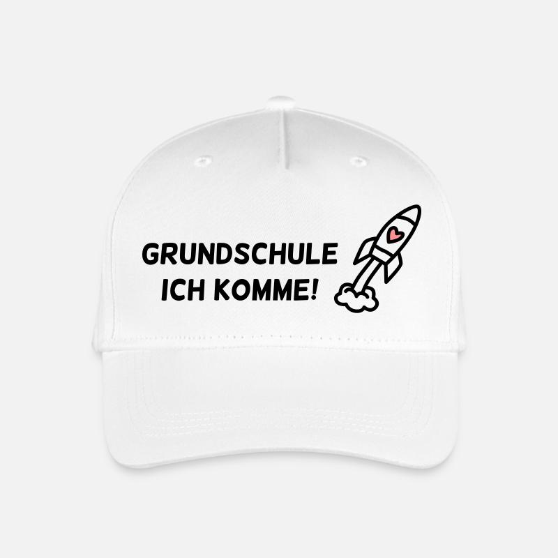 Erstklässler Geschenk – Grundschule, ich komme! - Kinder Bio Basecap - Weiß