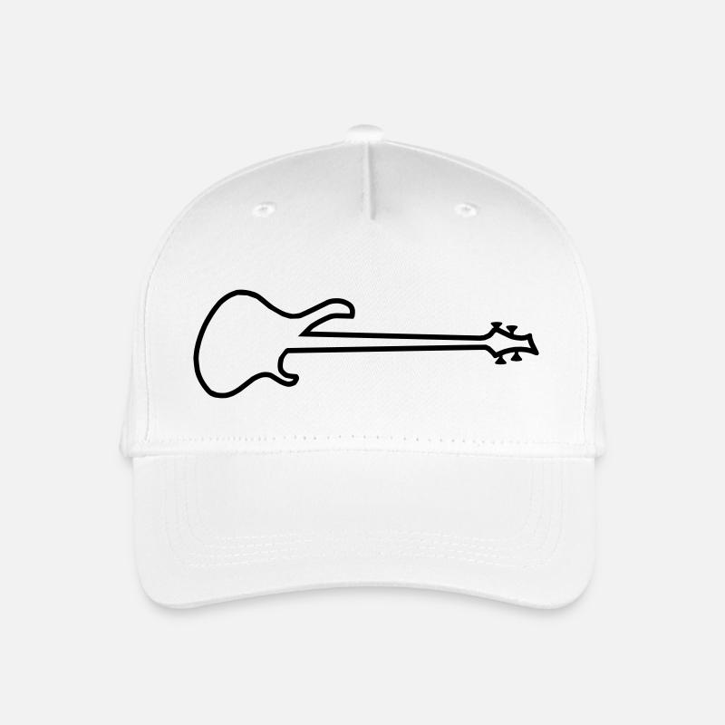 e-bass-silouette - Kinder Bio Basecap - Weiß