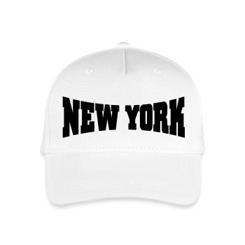 New York - Kinder Bio Basecap - Weiß - Vorne
