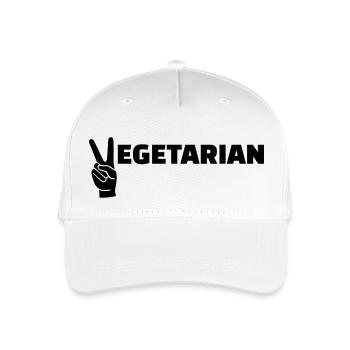 Vegetarian - Organic Kids’ Baseball Cap - white - Front