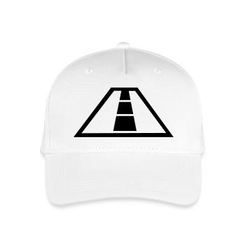 Street - Road - Organic Kids’ Baseball Cap - white - Front