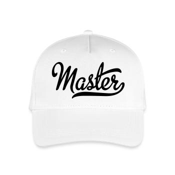 Master - Kinder Bio Basecap - Weiß - Vorne
