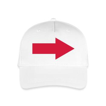 arrow - Organic Kids’ Baseball Cap - white - Front