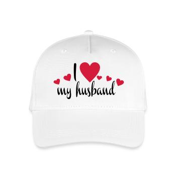 husband - Organic Kids’ Baseball Cap - white - Front