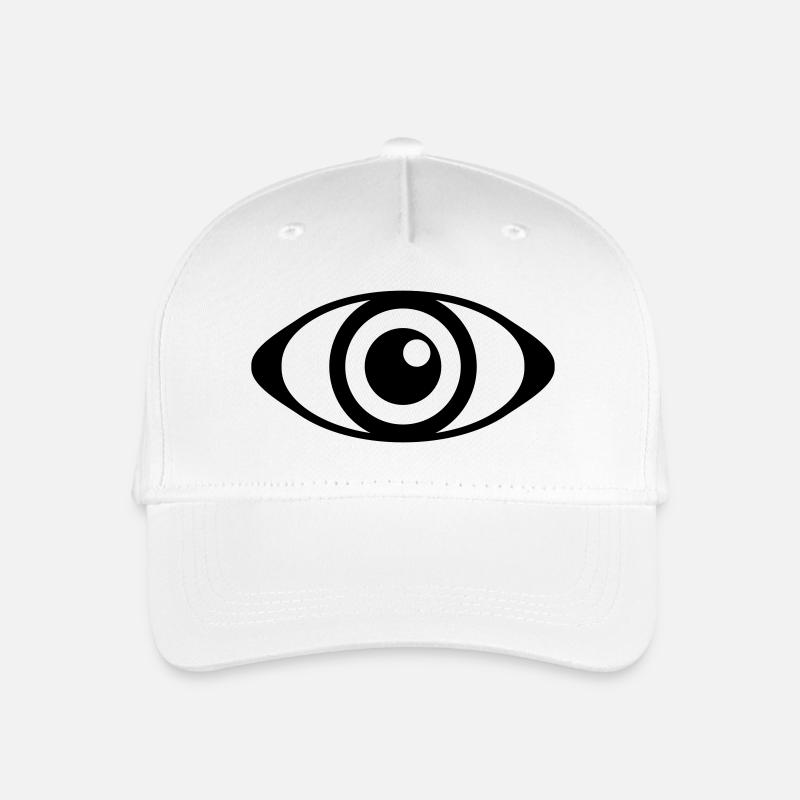 L'oeil - Casquette de baseball bio Enfant - blanc
