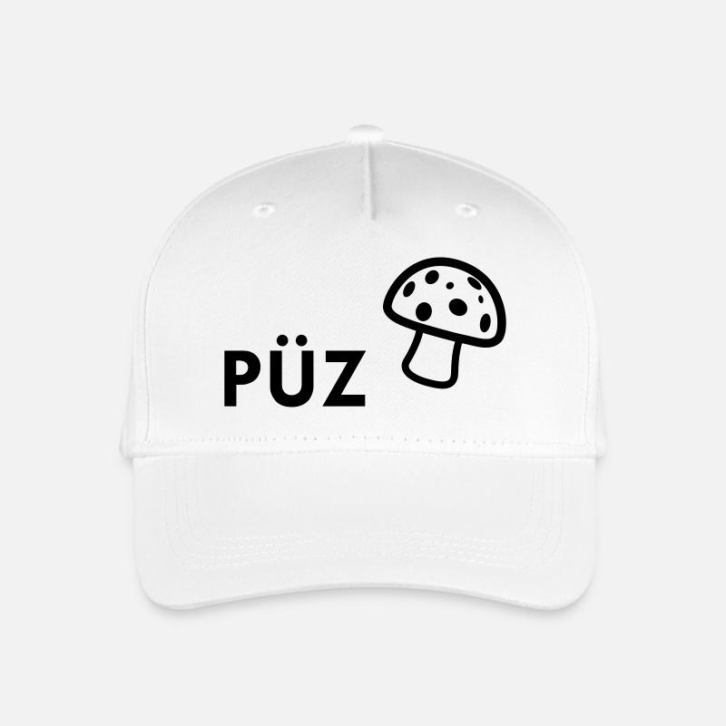 PÜZ (Pilz) - Kinder Bio Basecap - Weiß