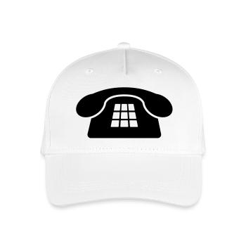 Vieux téléphone - Casquette de baseball bio Enfant - blanc - Devant