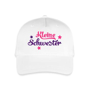 Kleine Schwester - Kinder Bio Basecap - Weiß - Vorne