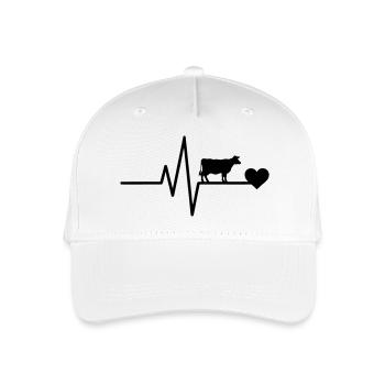 t Kuhbauer Herzschlag - Kinder Bio Basecap - Weiß - Vorne