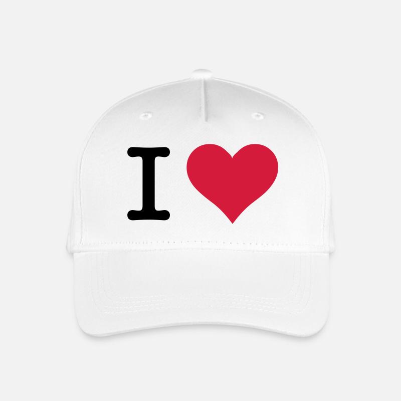J'aime le coeur - Casquette de baseball bio Enfant - blanc