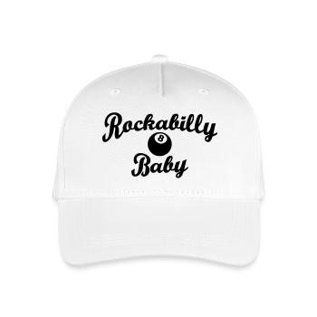 Rockabilly Baby - Organic Kids’ Baseball Cap - white - Front