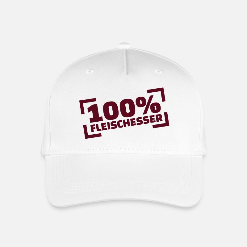 Fleisch - Kinder Bio Basecap - Weiß