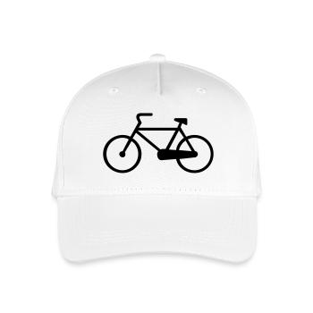 Fahrrad,Zweirad,Rennrad,Student,Universität - Kinder Bio Basecap - Weiß - Vorne
