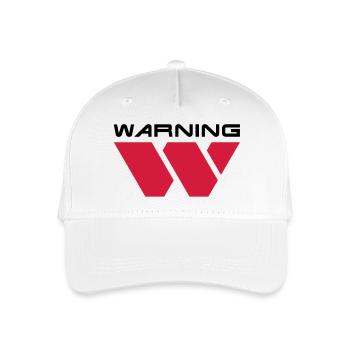Warning__V001 - Kinder Bio Basecap - Weiß - Vorne