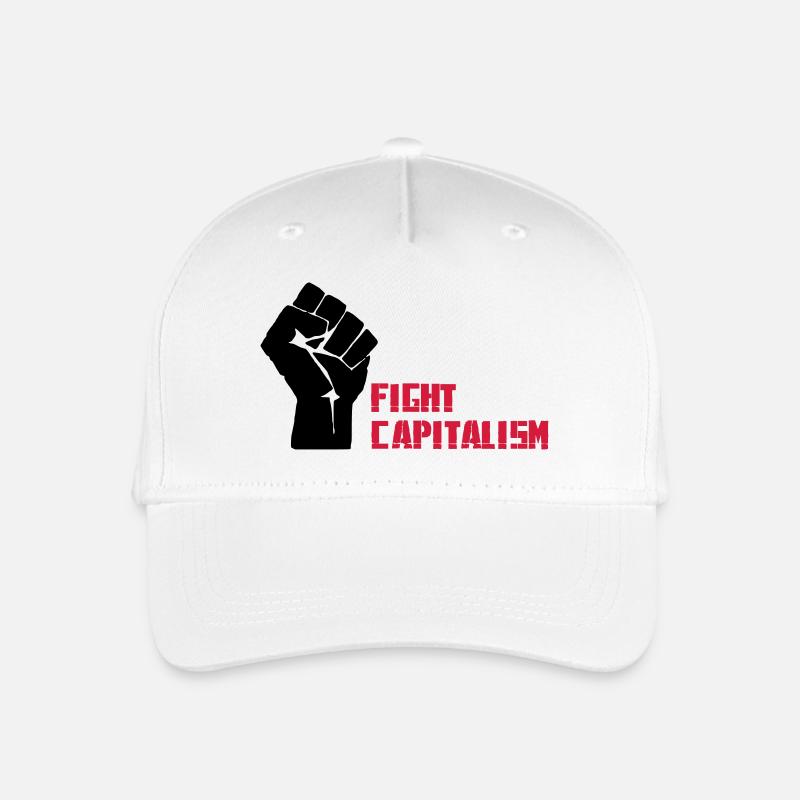 Fight Capitalism - Kinder Bio Basecap - Weiß