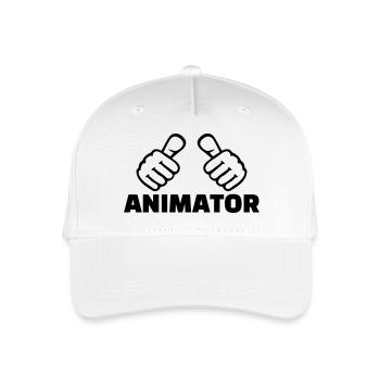 Animator - Organic Kids’ Baseball Cap - white - Front
