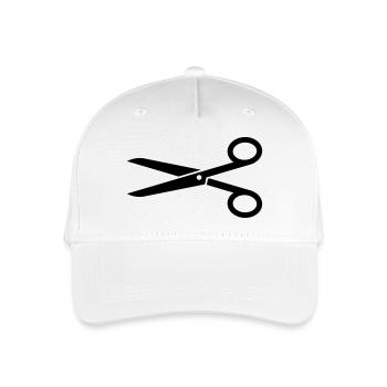 Schere - Kinder Bio Basecap - Weiß - Vorne